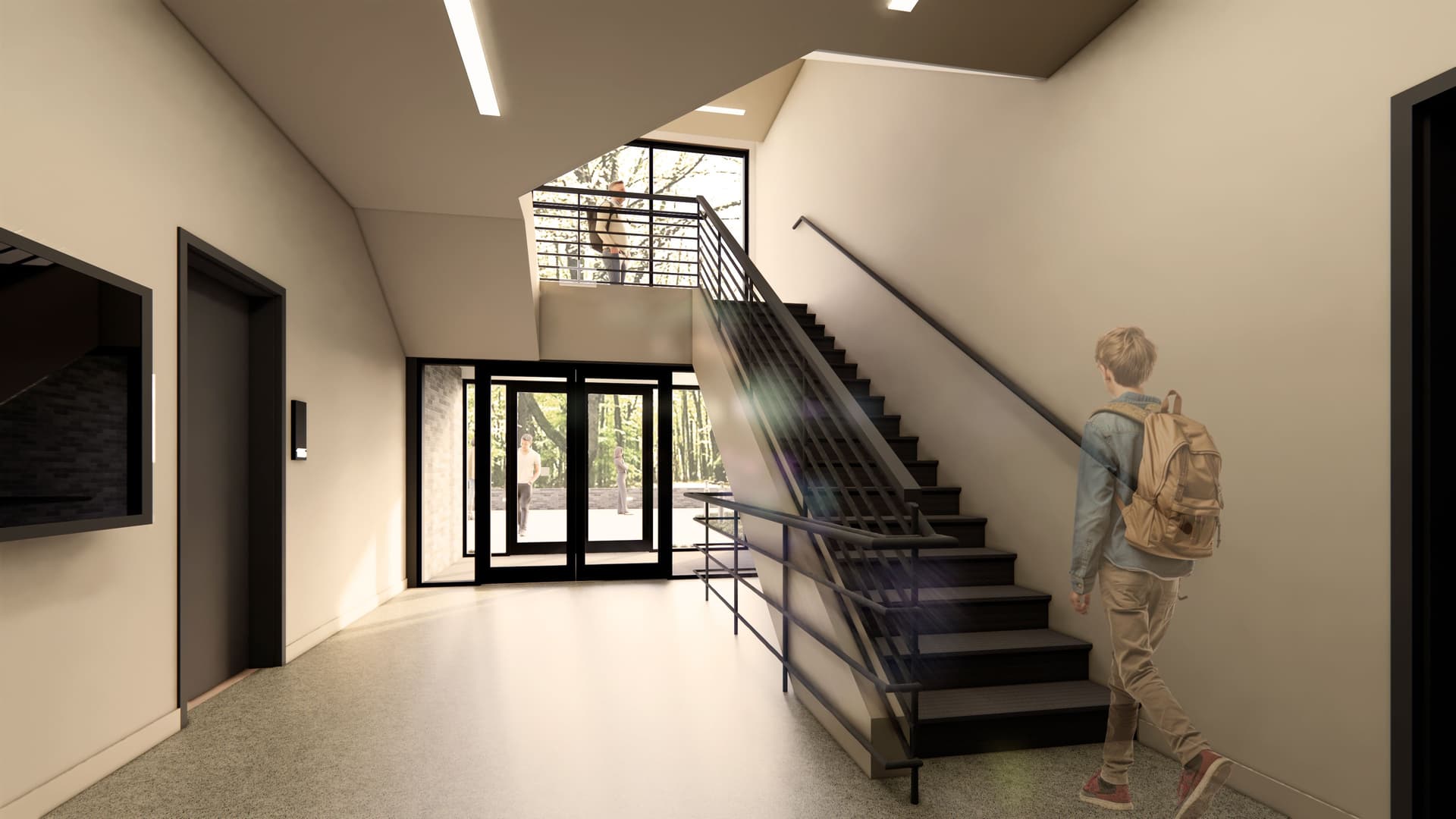 MCC Housing Main Corridor Rendering