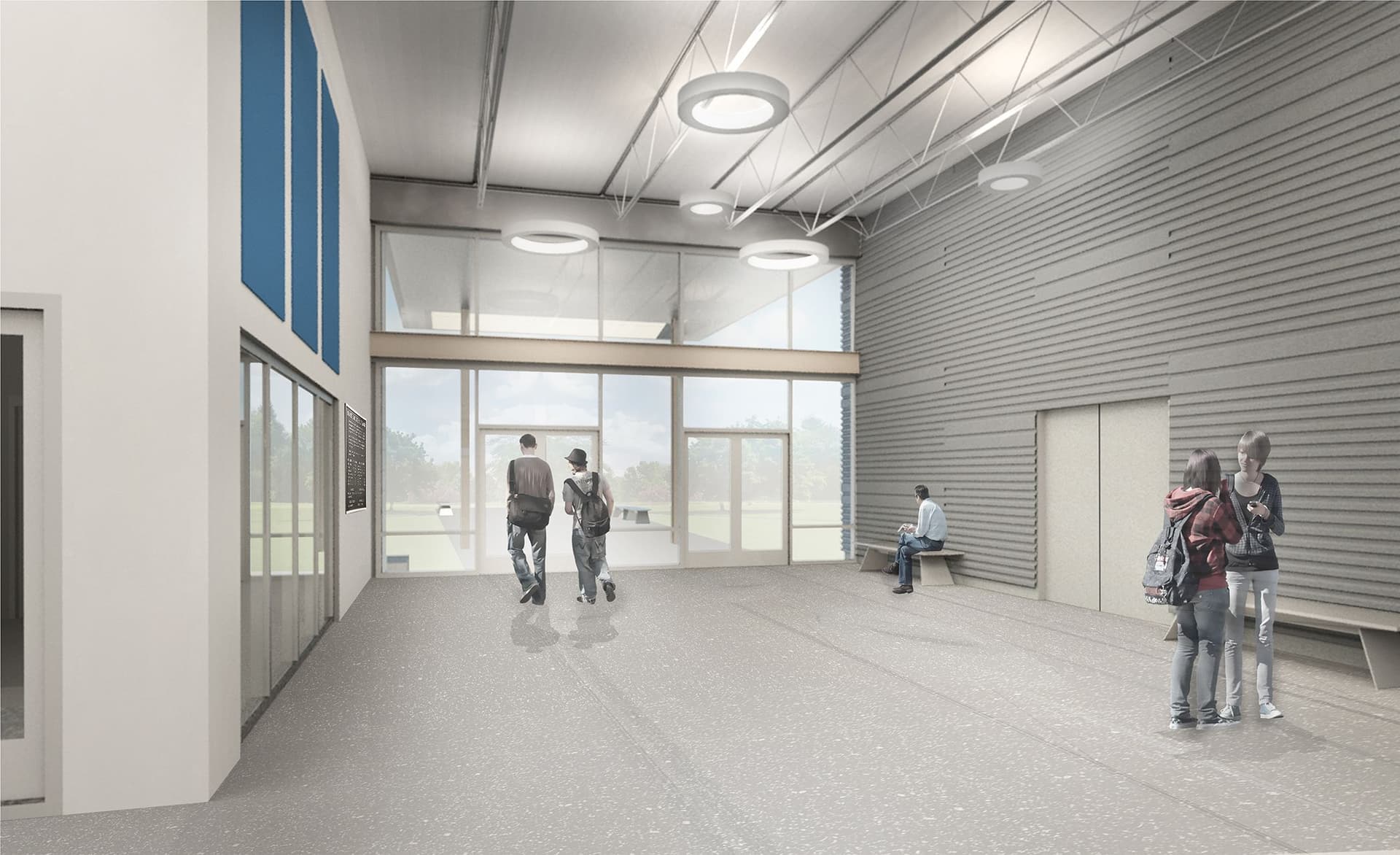 KCC Miller Gym Interior Rendering