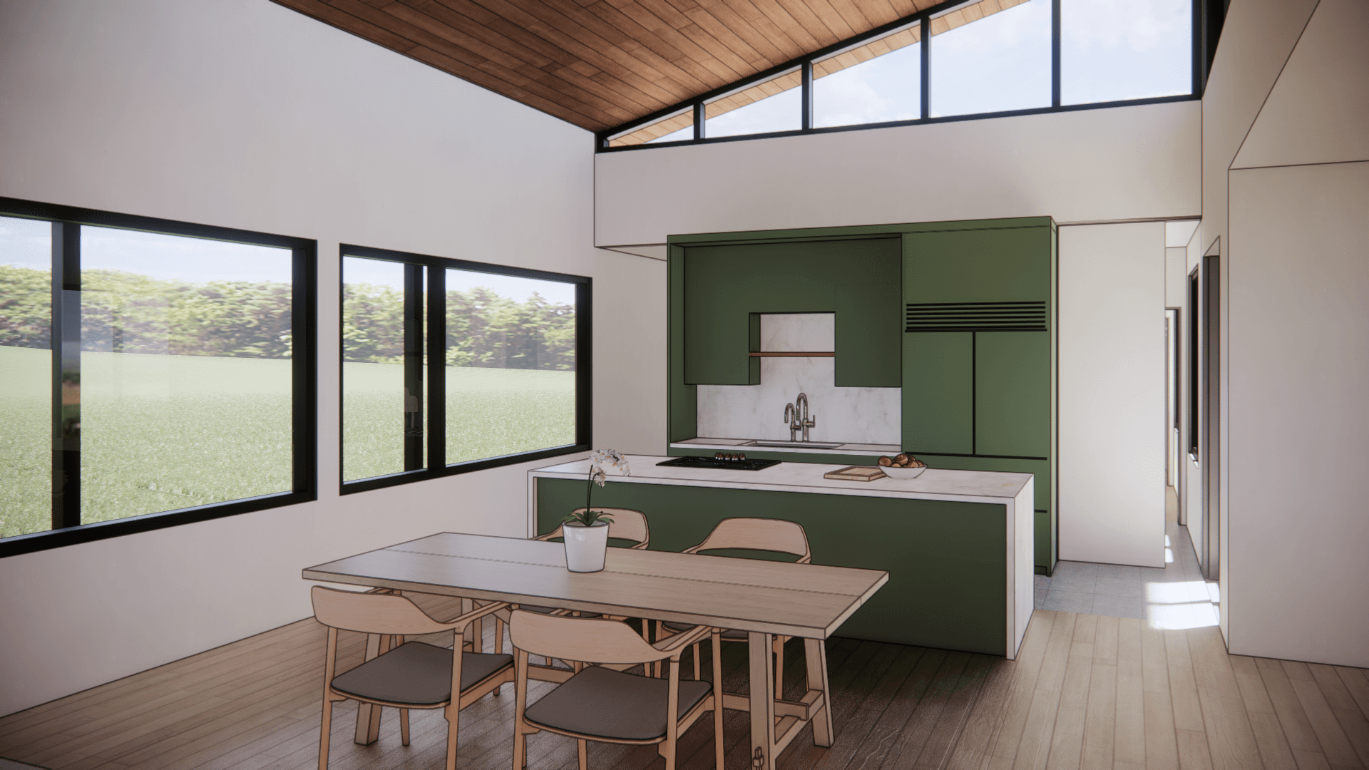 Field and Forest Kitchen Rendering