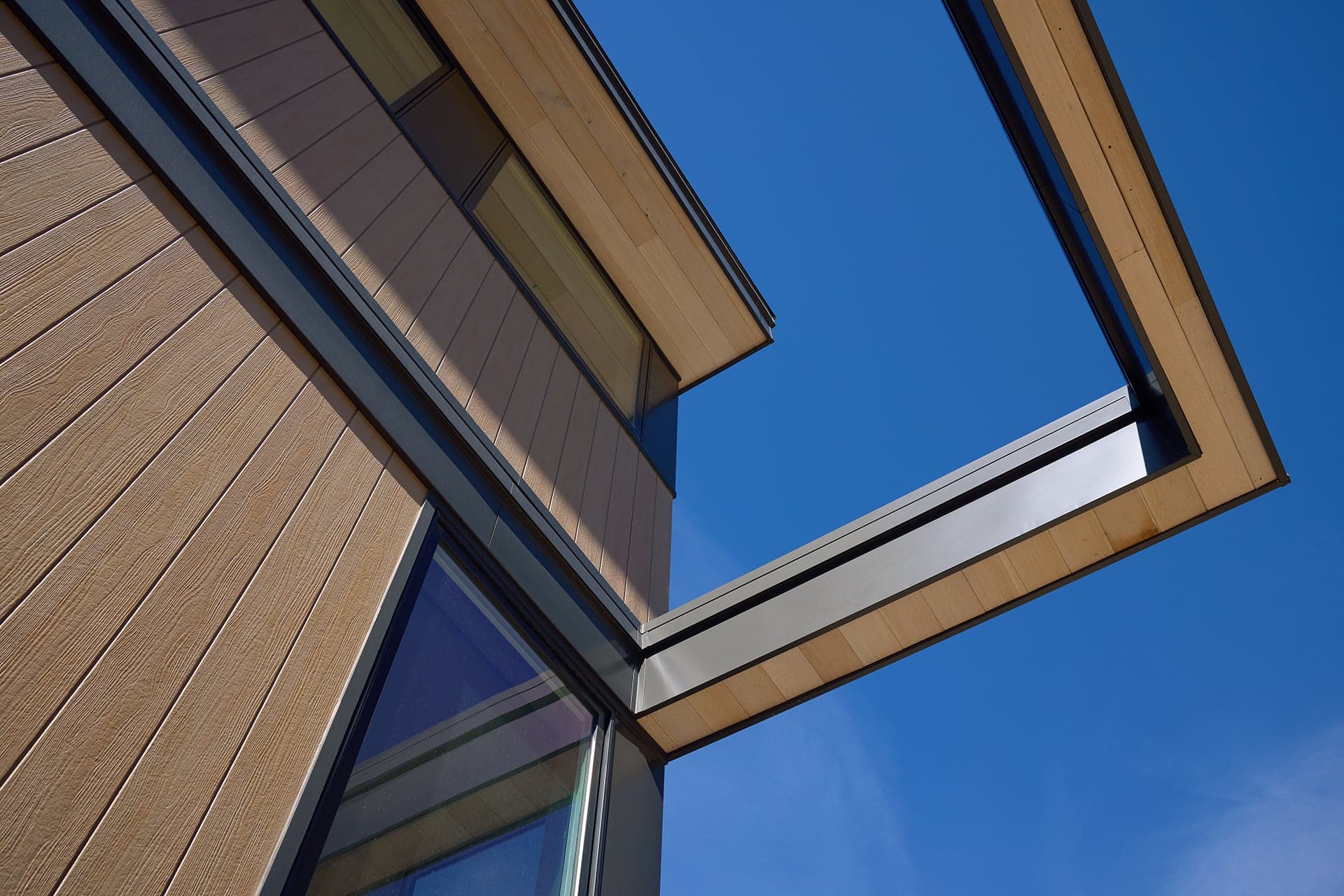 Lake Michigan Beach House exterior roof detail