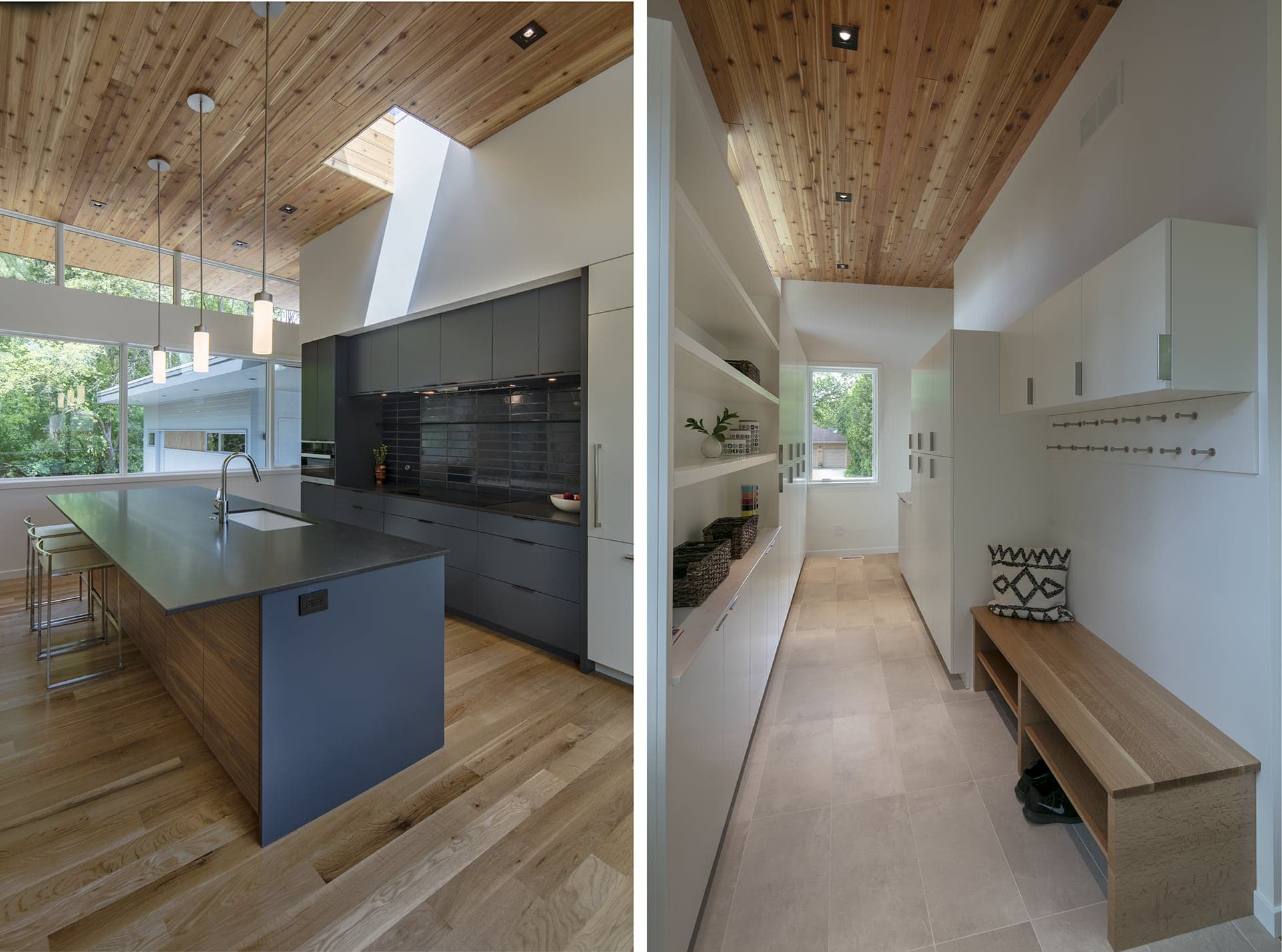 Romence Place kitchen and mudroom