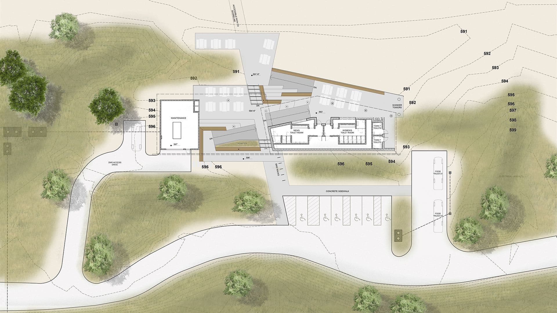 Muskegon State Park Beach House Floor Plan