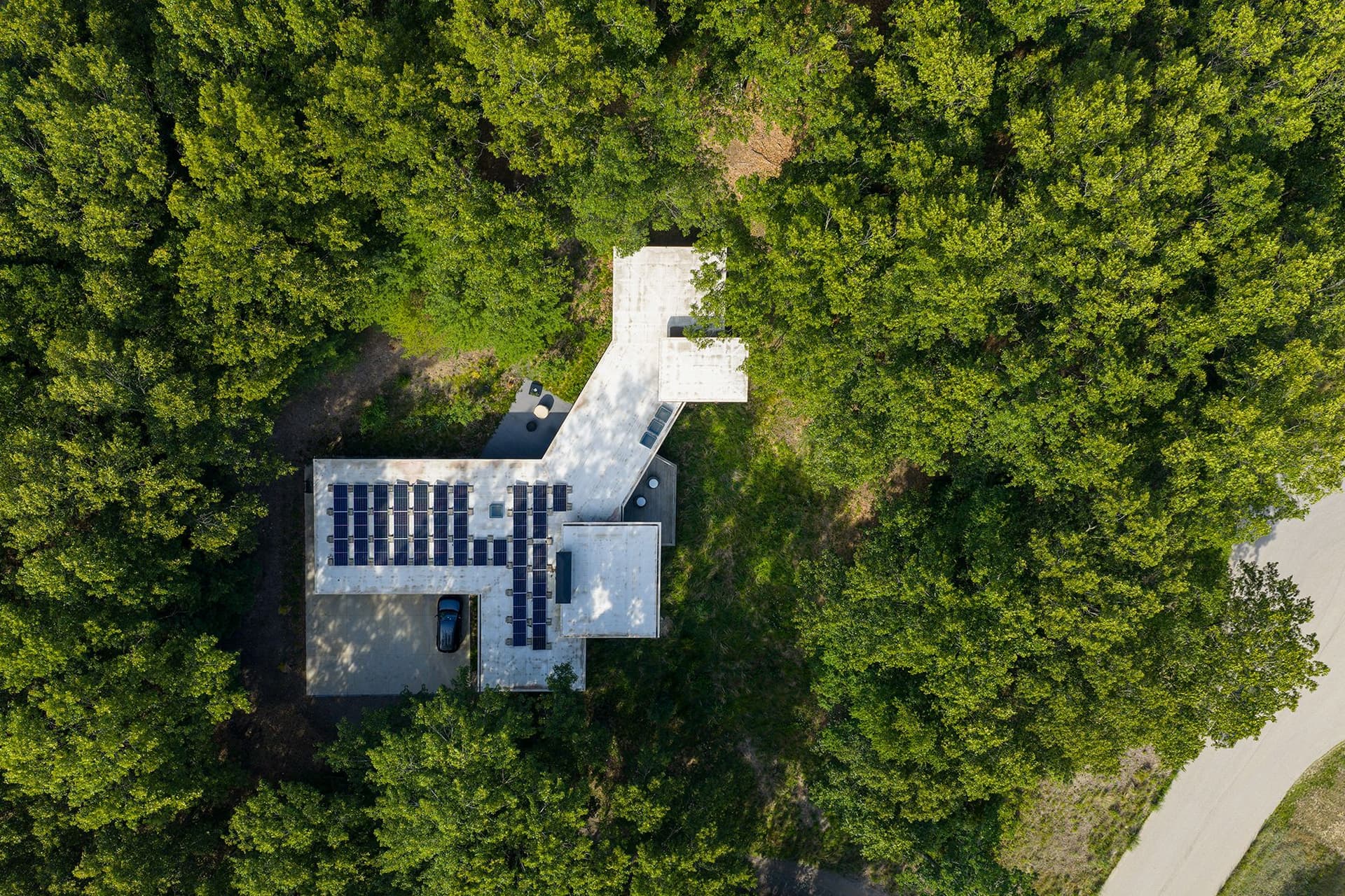 Dune Forest Retreat Aerial