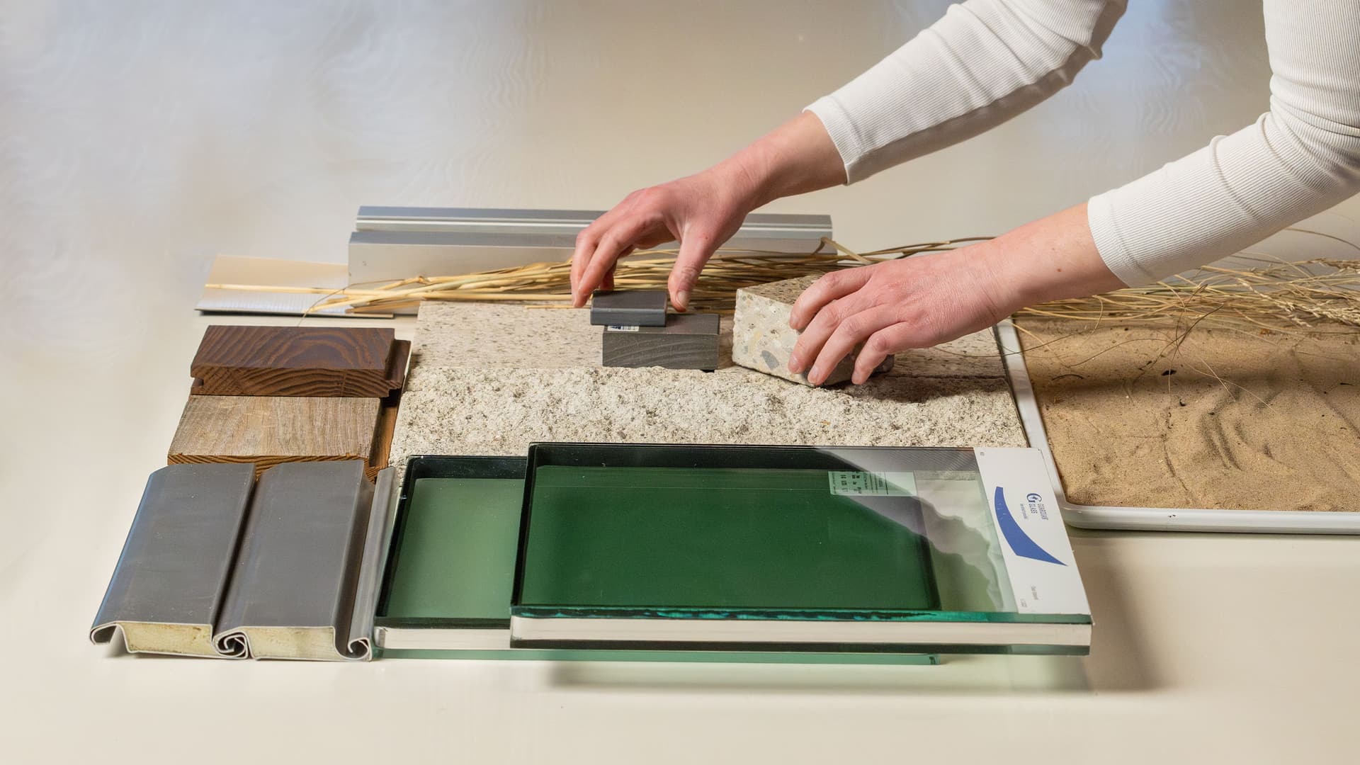 Muskegon Beach House Material Palette