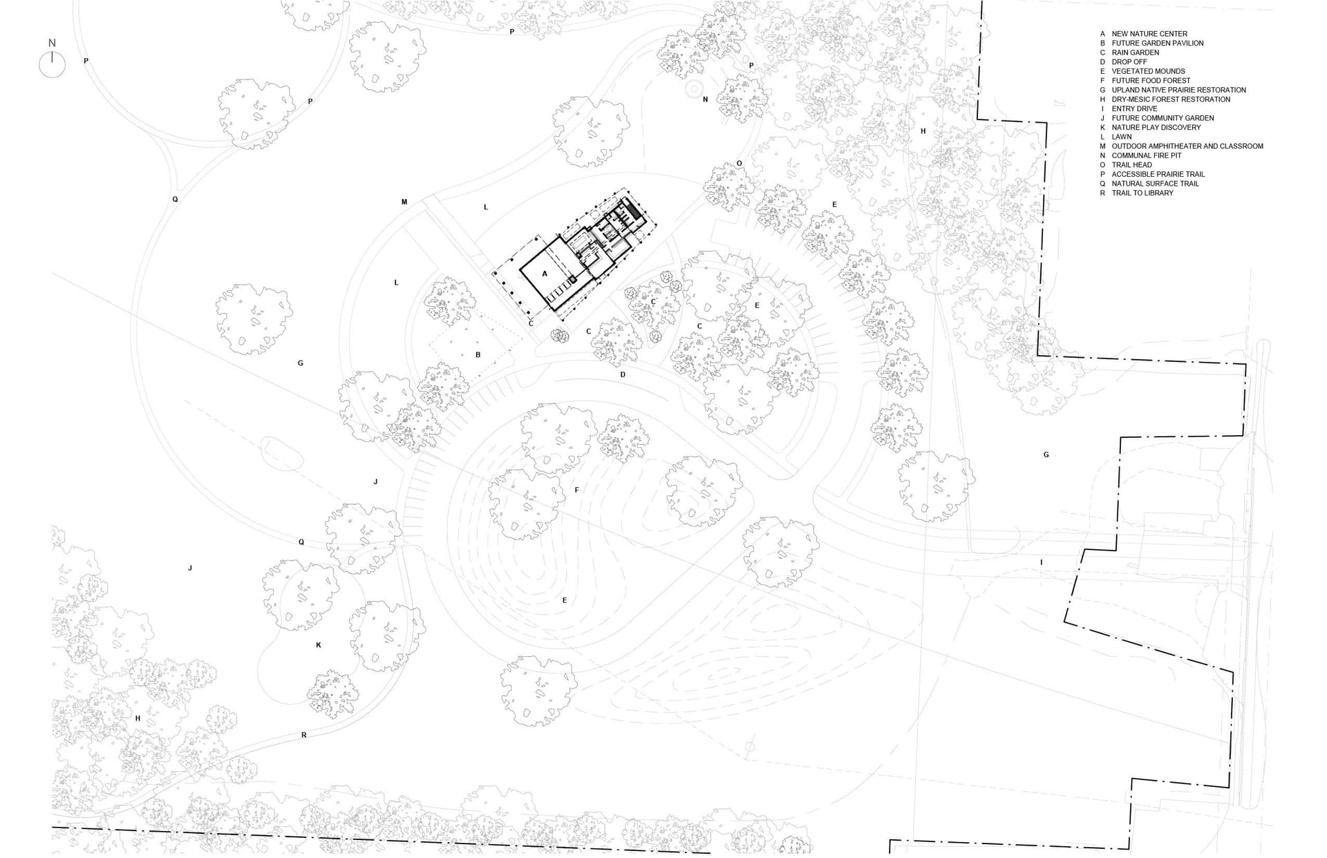 Prairie Pavilion Architectural Site Plan